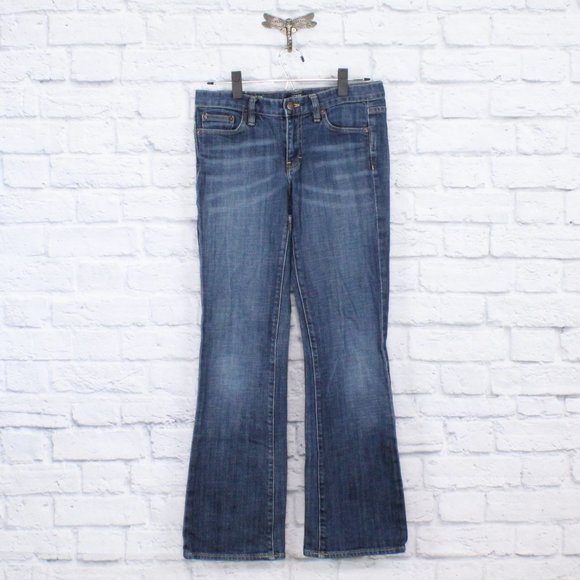 J. Crew Pants - J. Crew Blue Washed Stretch Bootcut Denim Cotton Jeans Size 28S